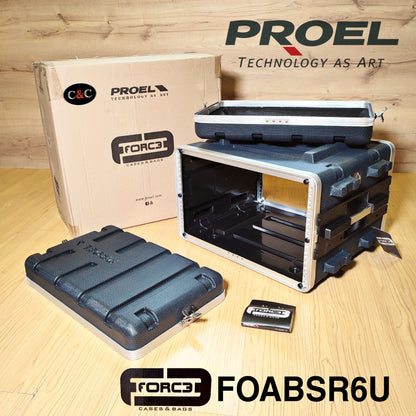 PROEL FOABSR6U RACK DE TRANSPORTE DE 6 UNIDADES