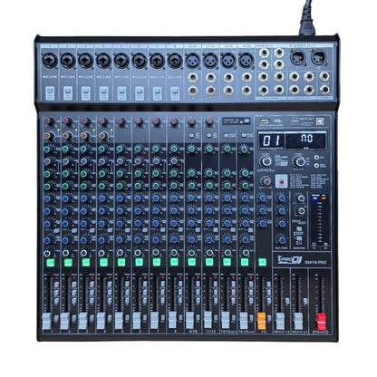 PRO DJ GM16-PRO CONSOLA DE 16 CANALES CON INTERFAZ