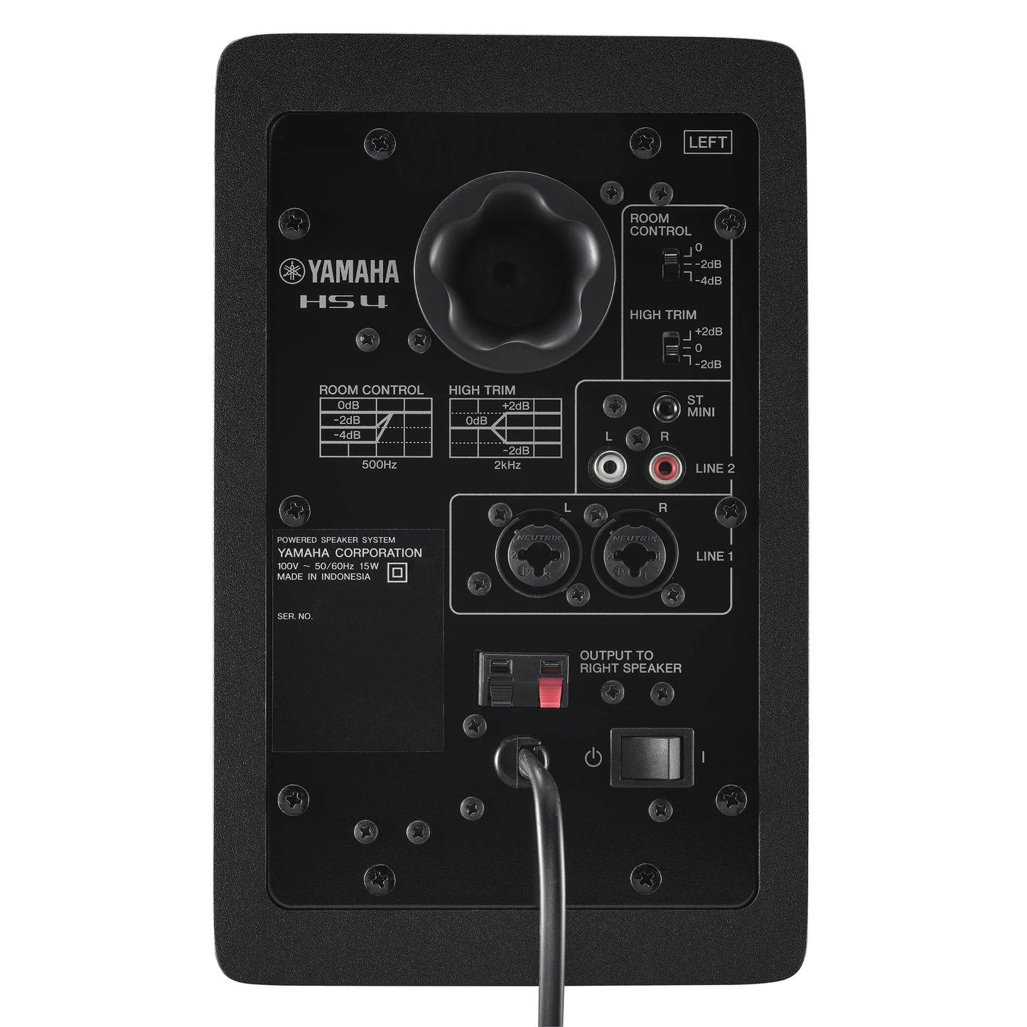 YAMAHA HS4 JUEGO DE MONITORES DE 4'' NEGROS