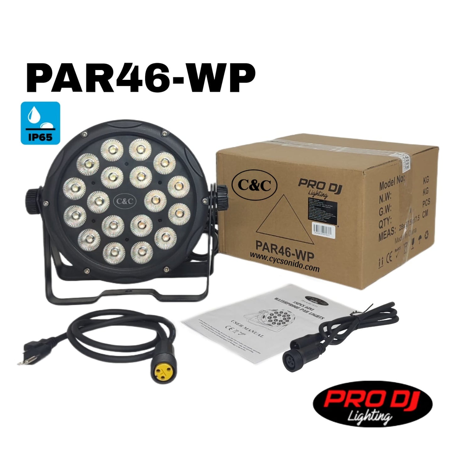 PRO DJ LIGHTING PAR46WP PAR LED WATER PROOF