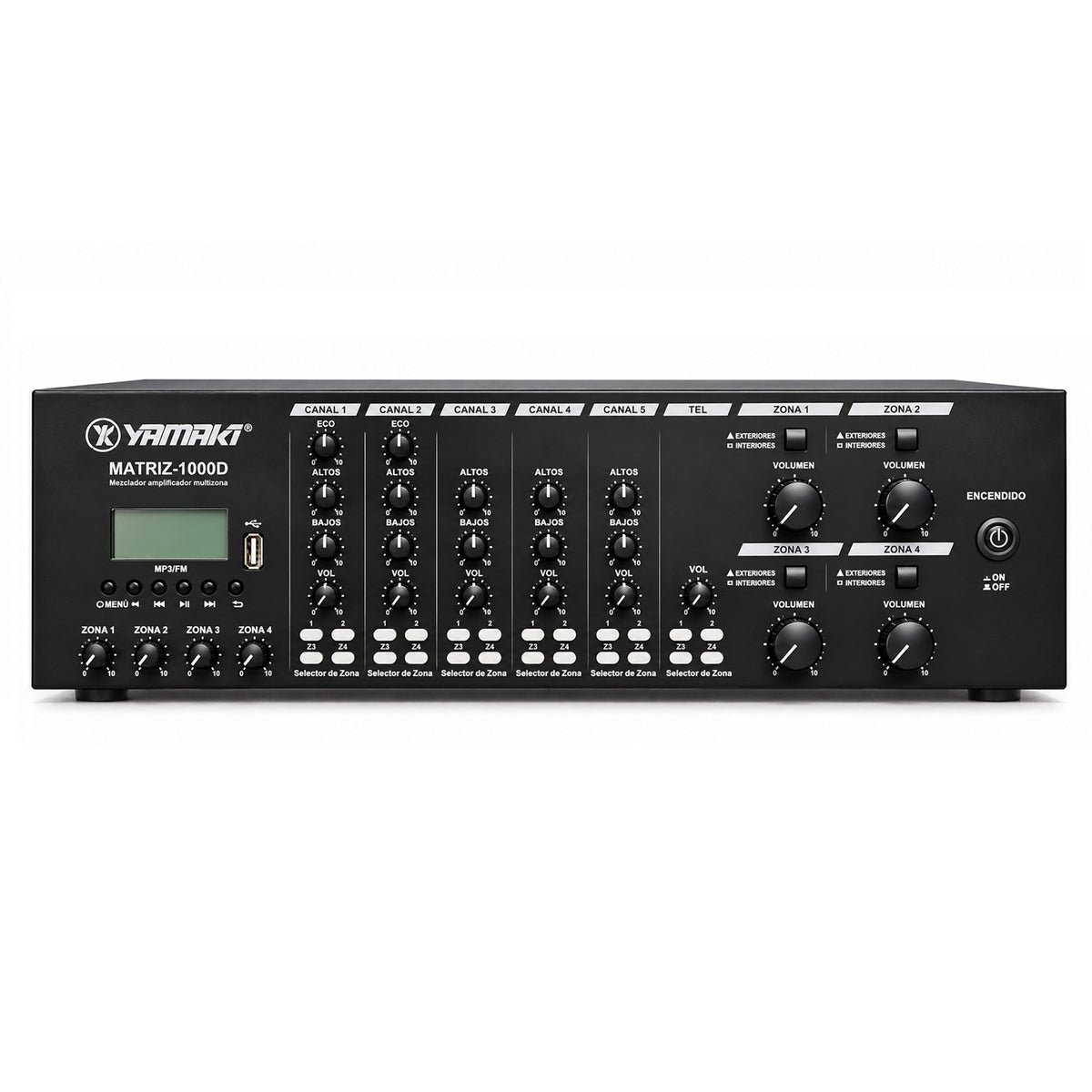 YAMAKI MATRIZ1000D MEZCLADOR AMPLIFICADOR 4 ZONAS 1000 W