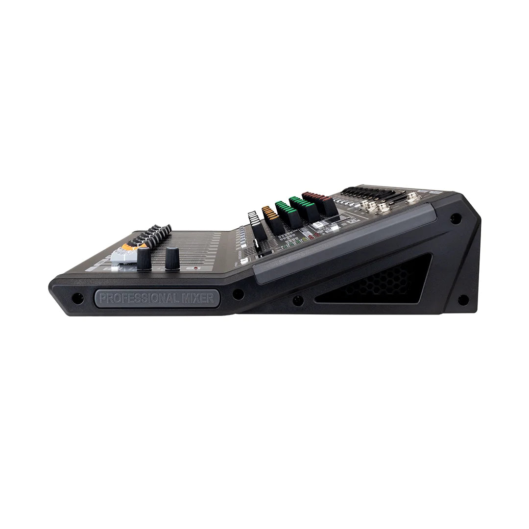 PRO DJ MD8S MEZCLADOR ANALOGO DE 8 CANALES CON USB Y BLUETOOTH