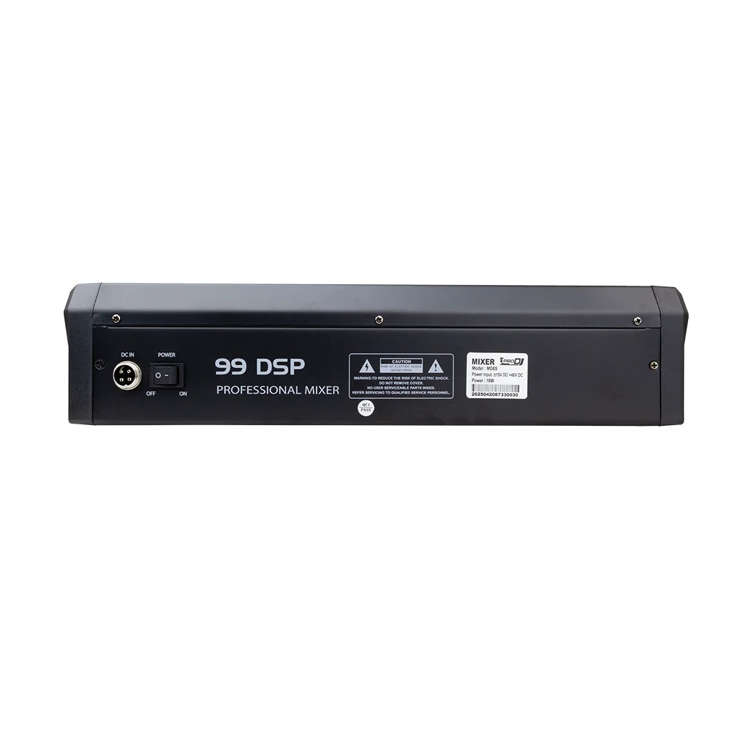 PRO DJ MD8S MEZCLADOR ANALOGO DE 8 CANALES CON USB Y BLUETOOTH