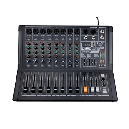 PRO DJ MD8S MEZCLADOR ANALOGO DE 8 CANALES CON USB Y BLUETOOTH