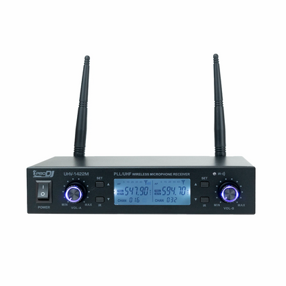 PRO DJ UHV1422M MICROFONO DOBLE INALAMBRICO