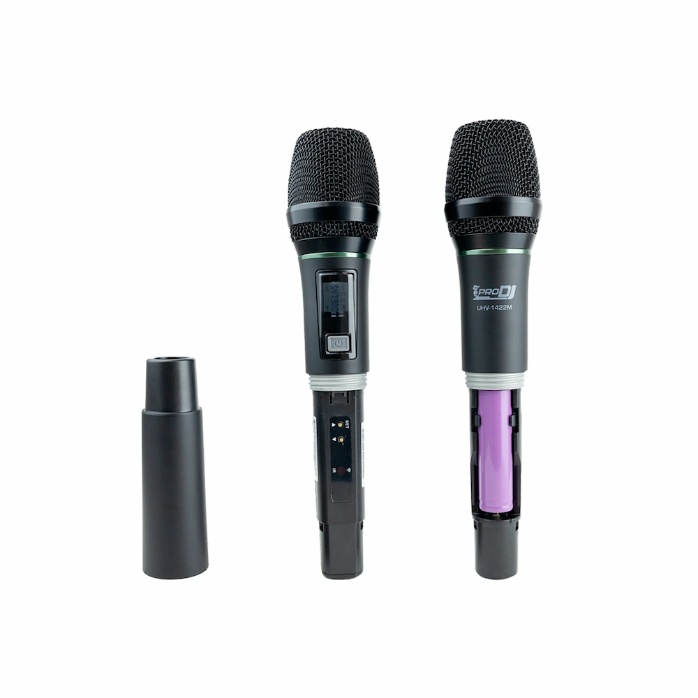 PRO DJ UHV1422M MICROFONO DOBLE INALAMBRICO
