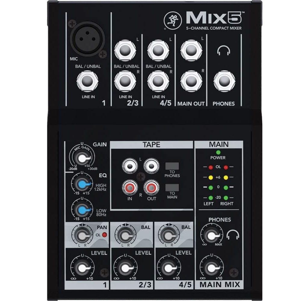 MACKIE MIX5 CONSOLA ANALOGA 5 CANALES