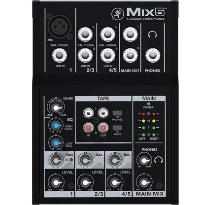 MACKIE MIX5 CONSOLA ANALOGA 5 CANALES