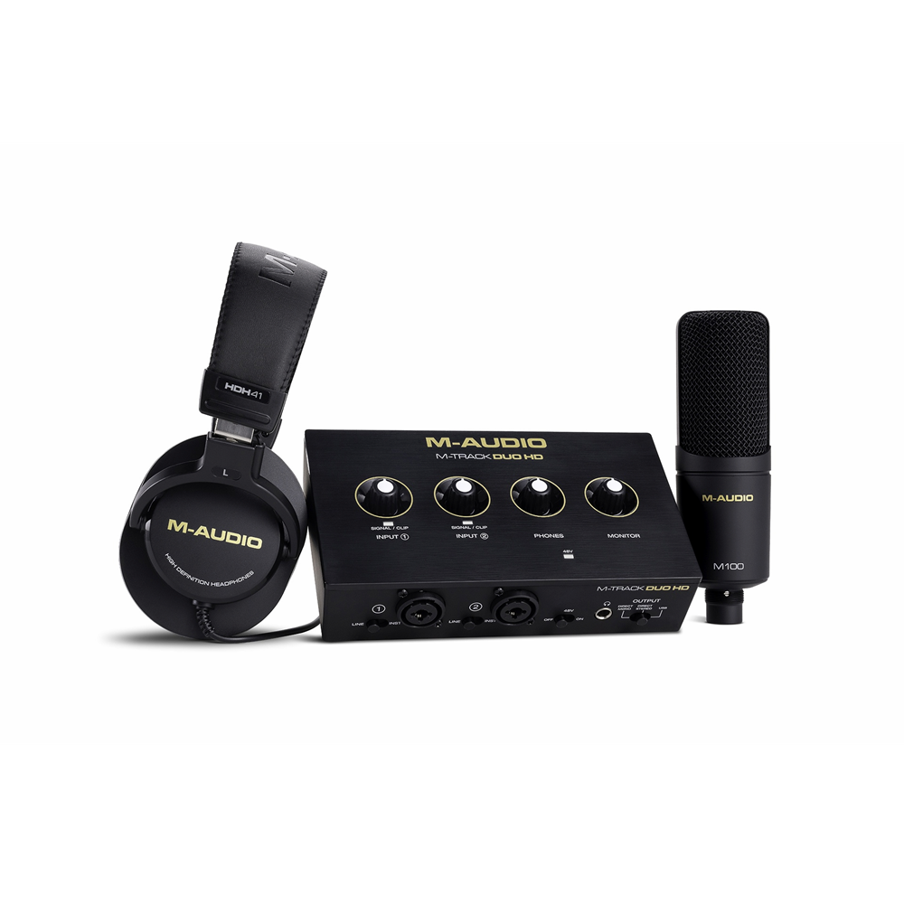 M-AUDIO M-TRACK DUO PRODUCER PACK COMBO DE ESTUDIO