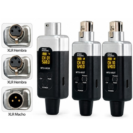 PROPHONIC MTU-003D TRANSMISOR DOBLE INALAMBRICO