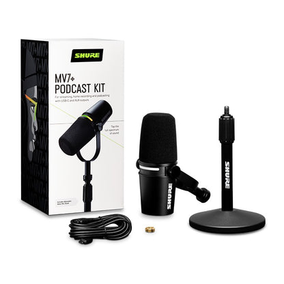 SHURE MV7+-KBNDL KIT MICROFONO PARA PODCASTING