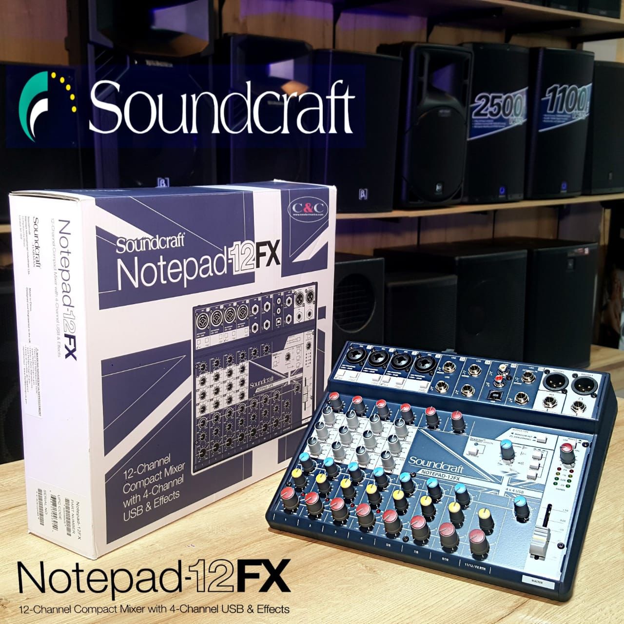 Consola Soundcraft Notepad12FX