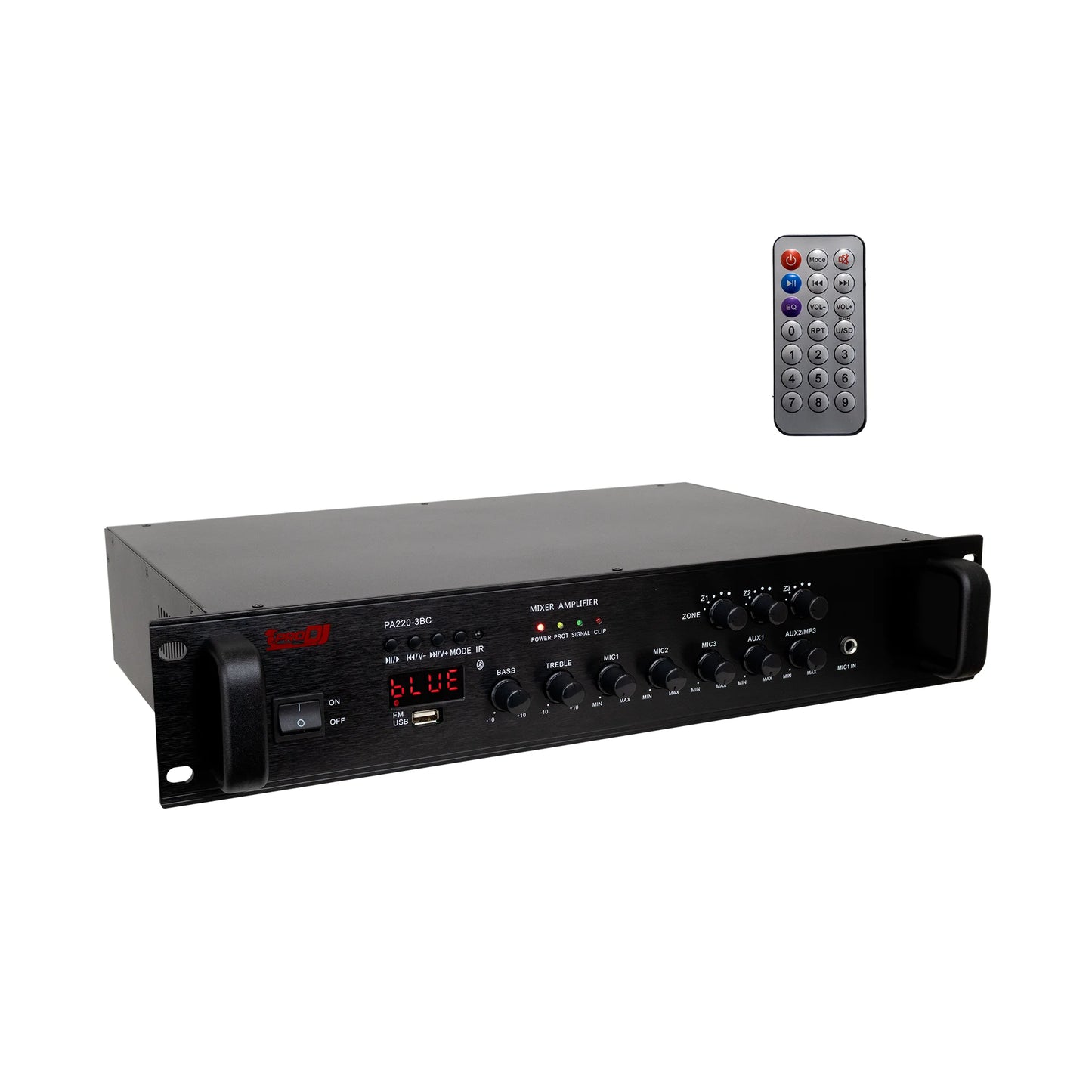 PRO DJ AMPLIFICADOR PA220-3BC AMPLIFICADOR 3 ZONAS  220W