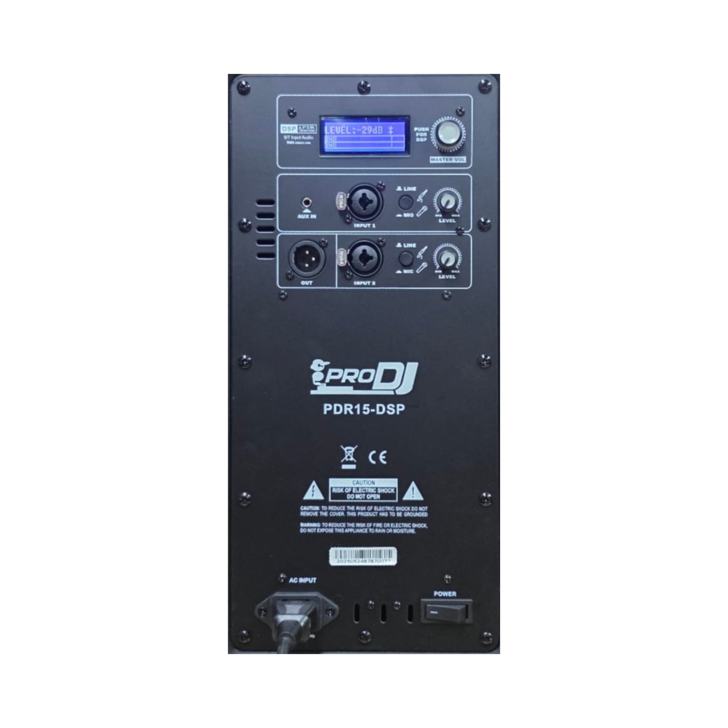 PRO DJ PDR15-DSP CABINA ACTIVA DE 15 PULGADAS