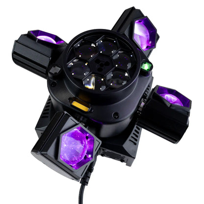 PRO DJ LIGHTING PL462 PARTY CABEZA MOVIL 4 EN 1