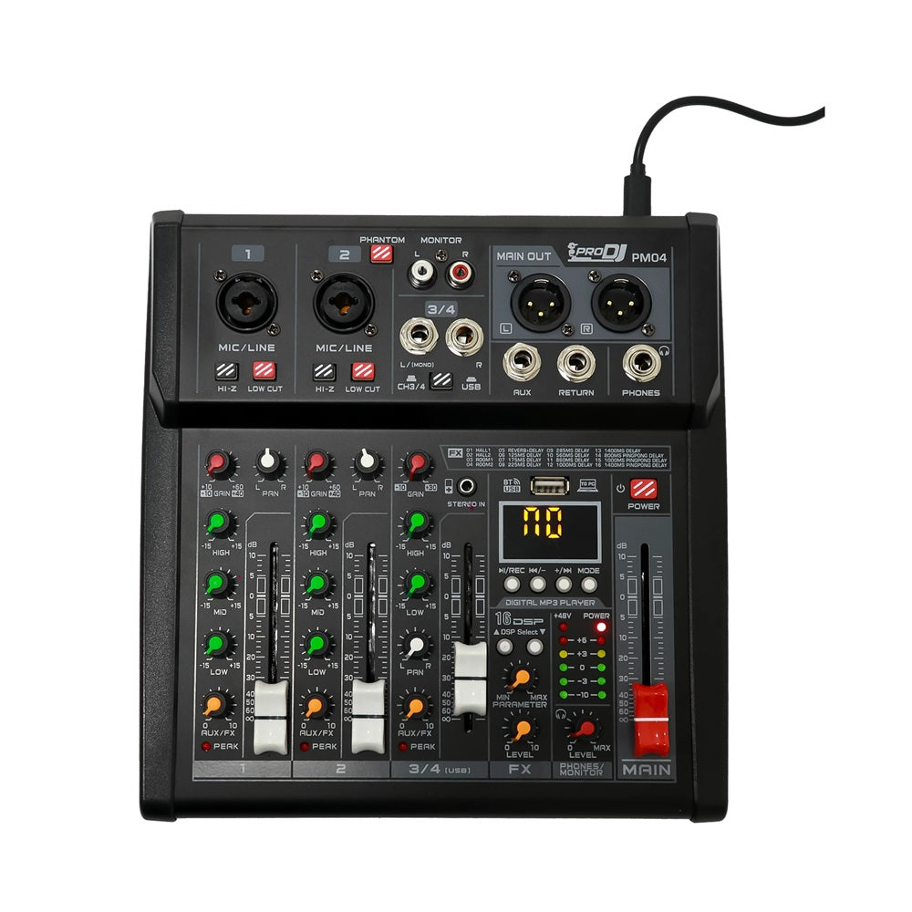 PRO DJ PM04 CONSOLA ANALOGA