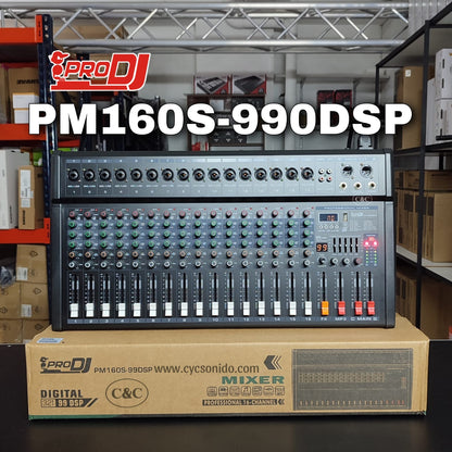 PRO DJ PM160S-99DSP CONSOLA ANALOGA 16 CANALES