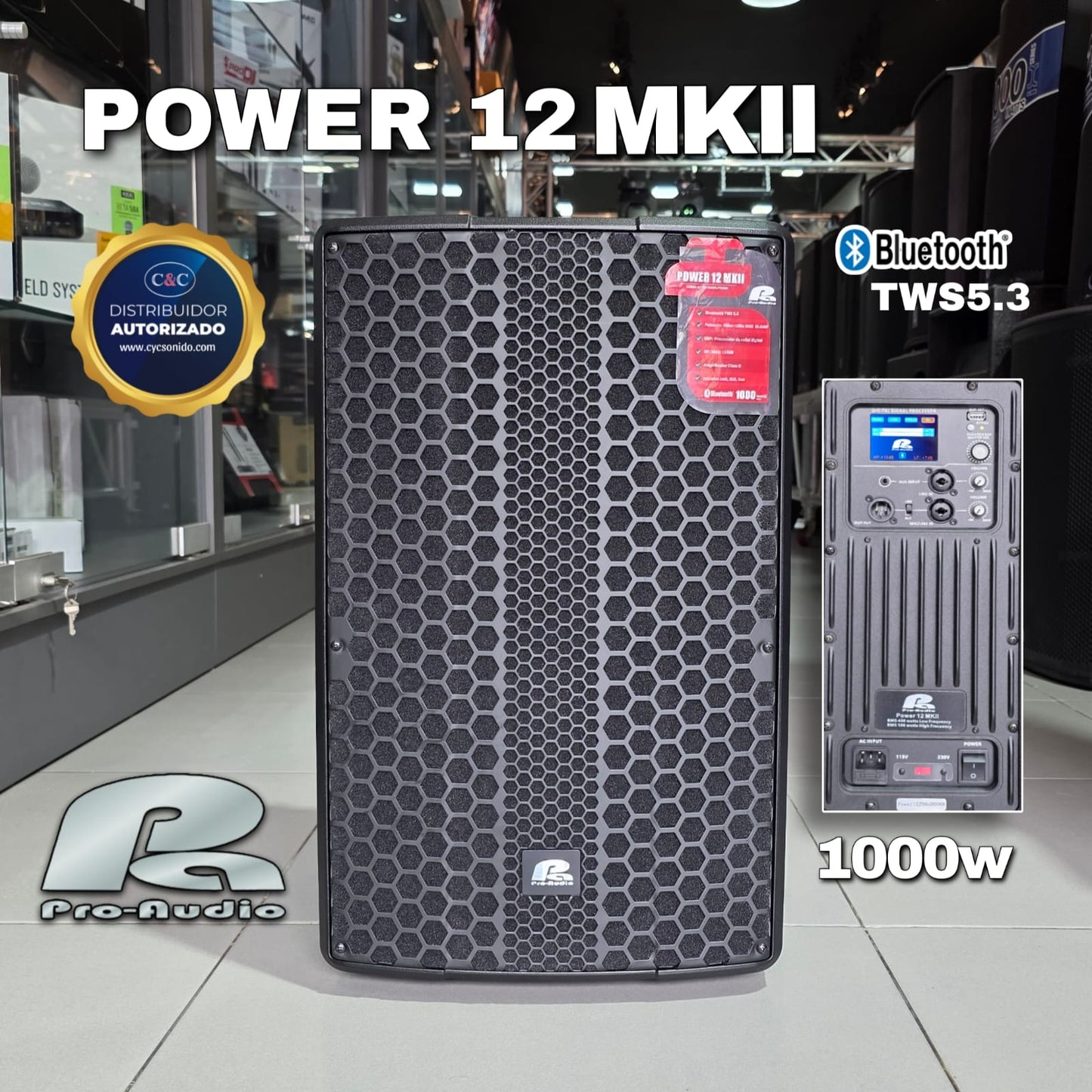 PRO AUDIO POWER12 MK2 CABINA ACTIVA DE 12 PULGADAS