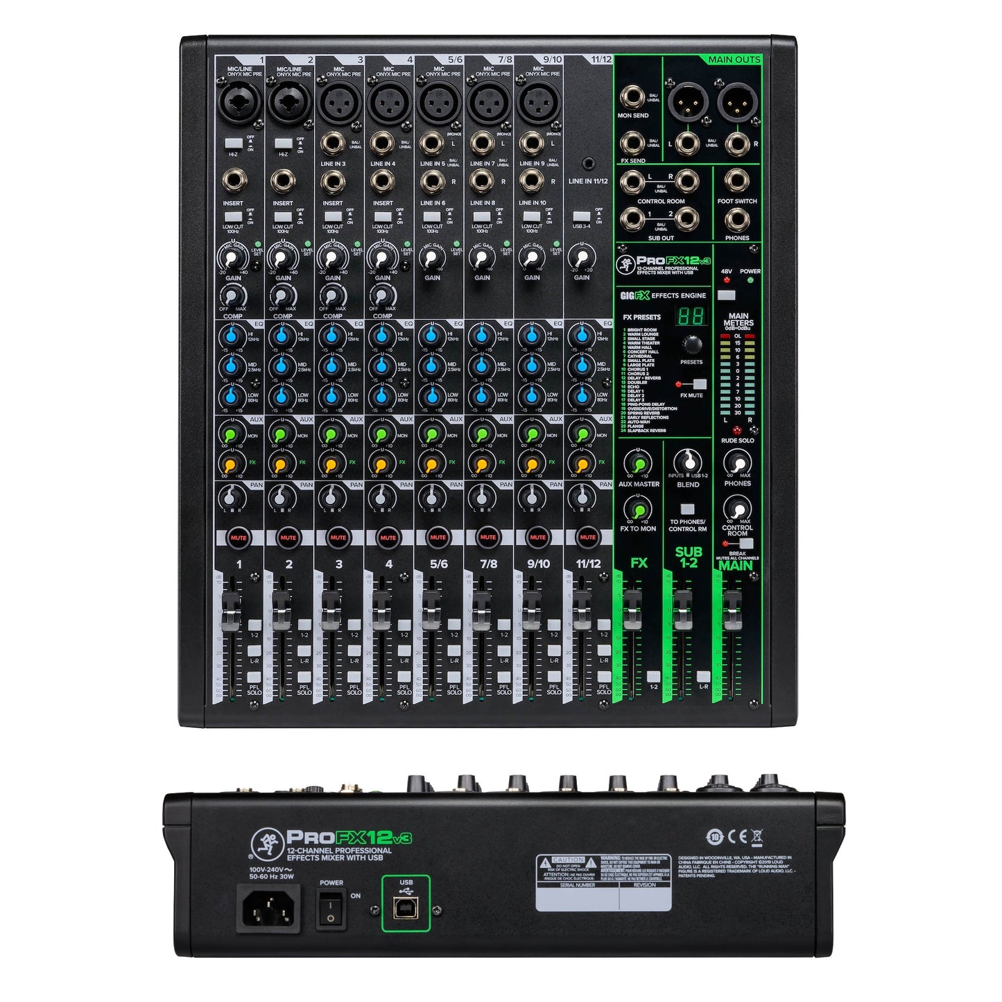 Mezclador MACKIE ProFX12v3