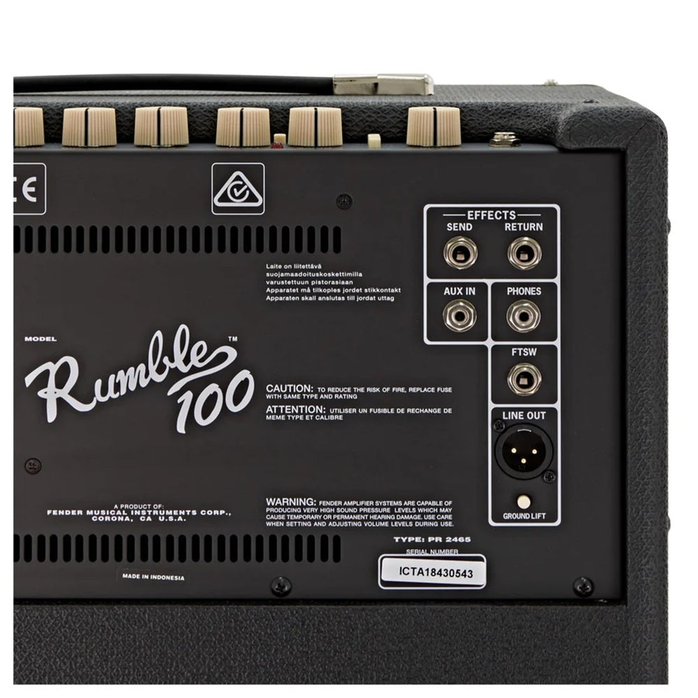 FENDER RUMBLE 100 AMPLIFICADOR EN COMBO PARA BAJO