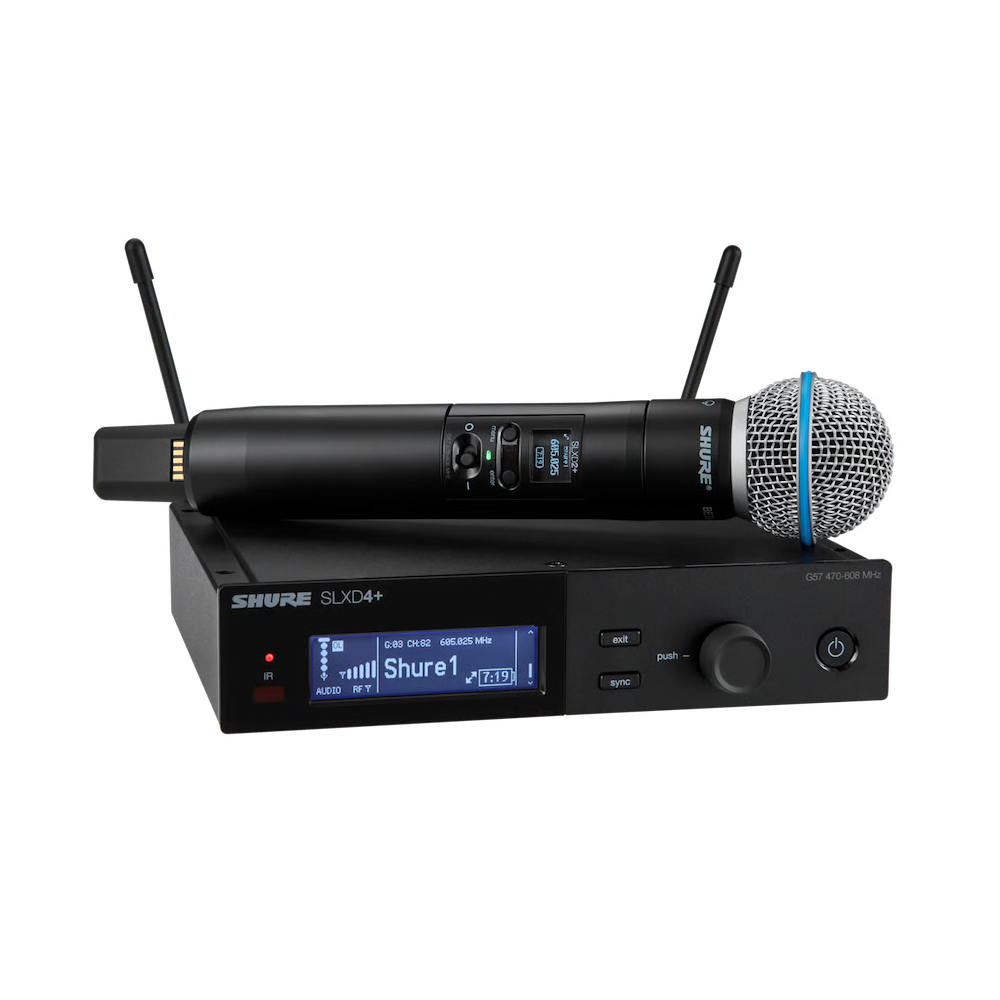 SHURE SLXD24+/B58-G57 MICROFONO INALAMBRICO CON CAPSULA BETA58