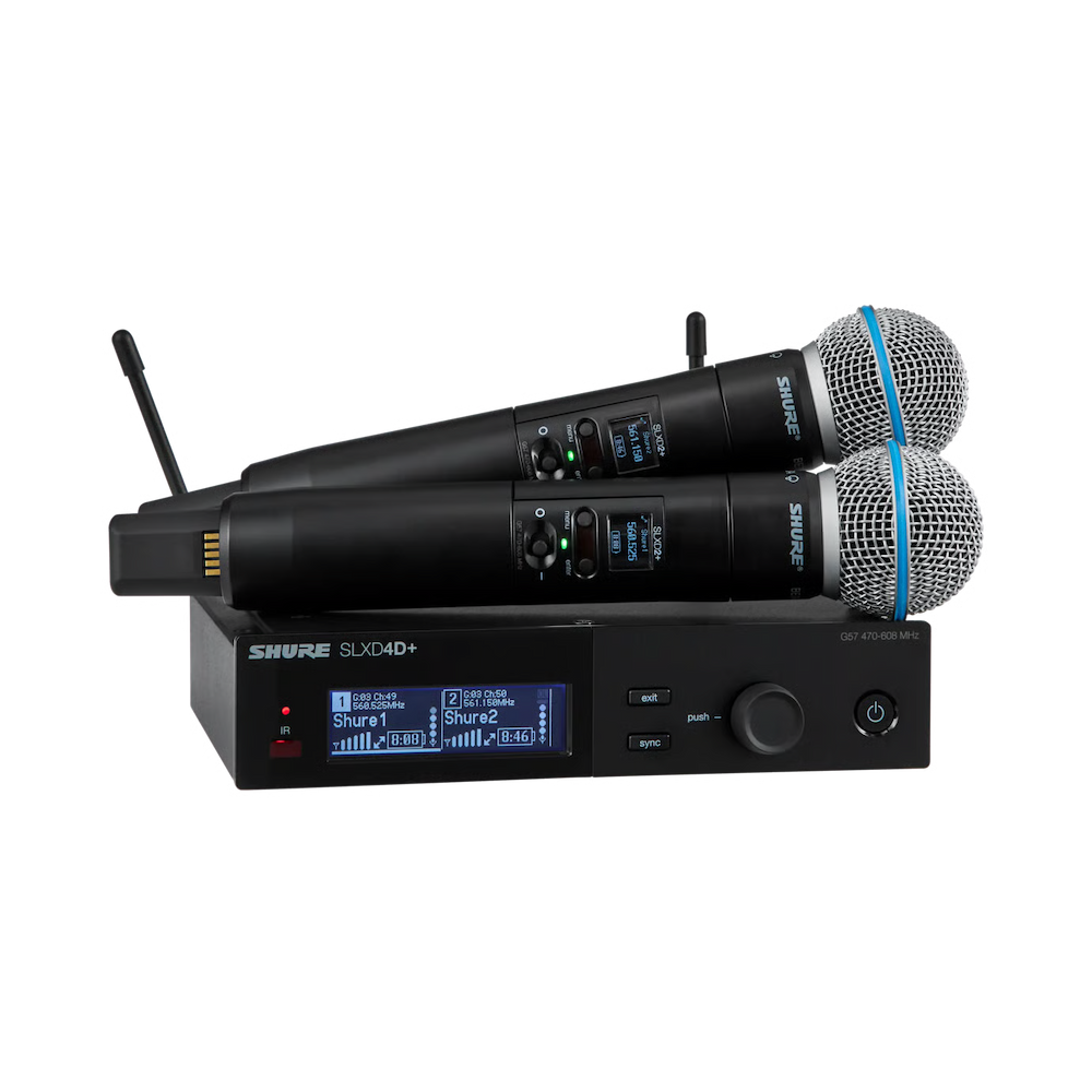 SHURE SLXD24D+/B58-G57 MICROFONO INALAMBRICO DOBLE