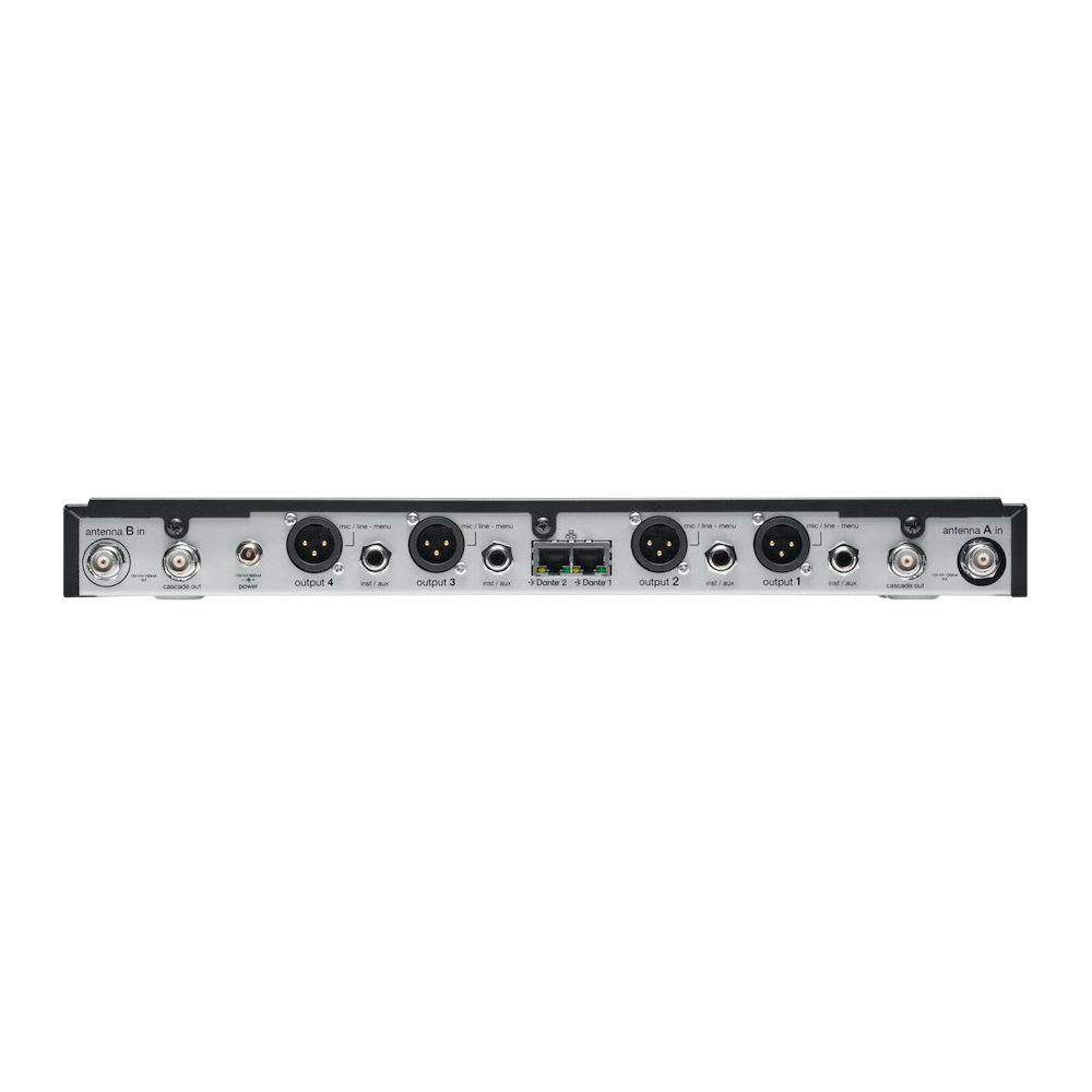 SHURE SLXD4QDAN+=-57 RECEPTOR DE 4 CANALES CON AUDIO DANTE