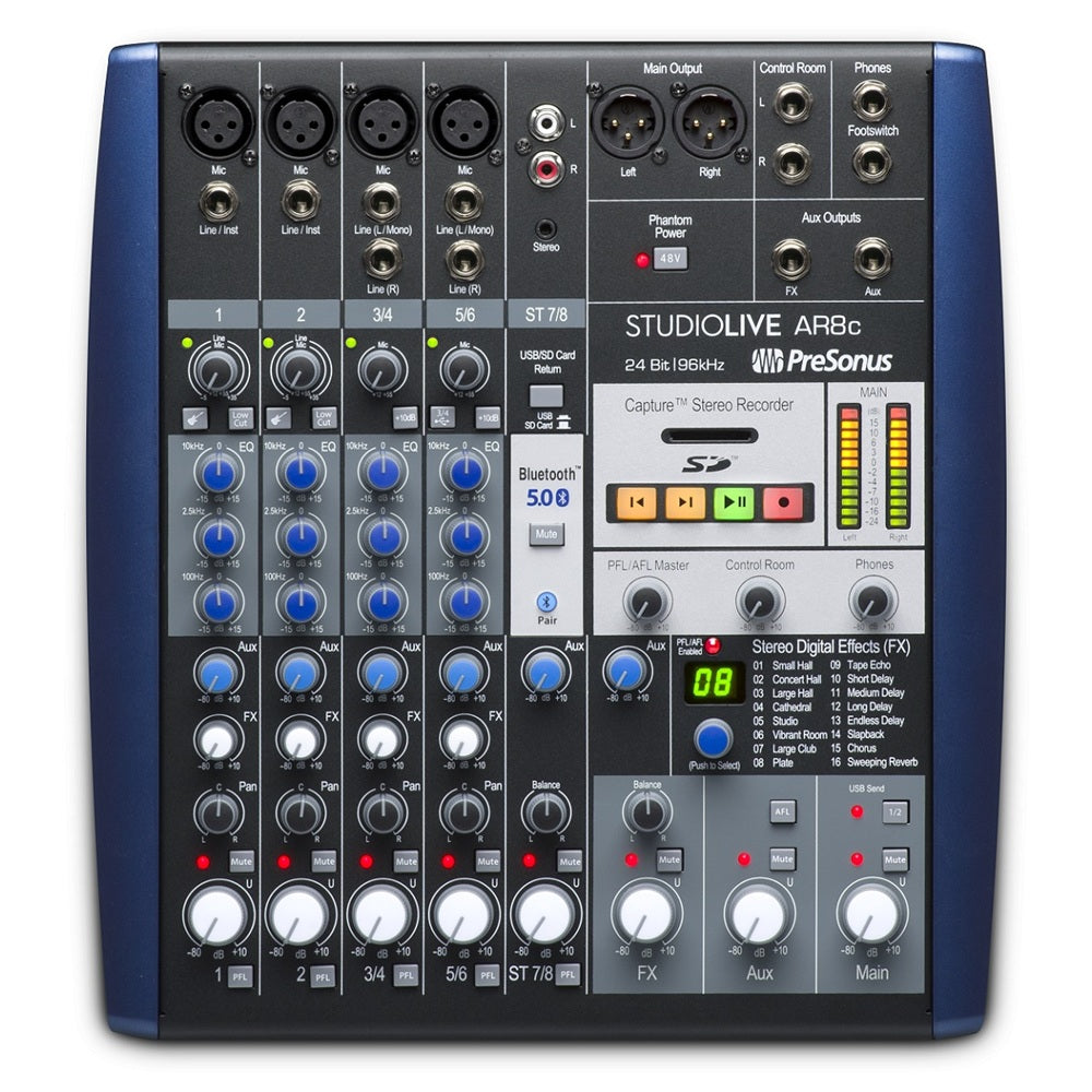 PRESONUS STUDIOLIVE AR8C MEZCLADORA ANALOGA