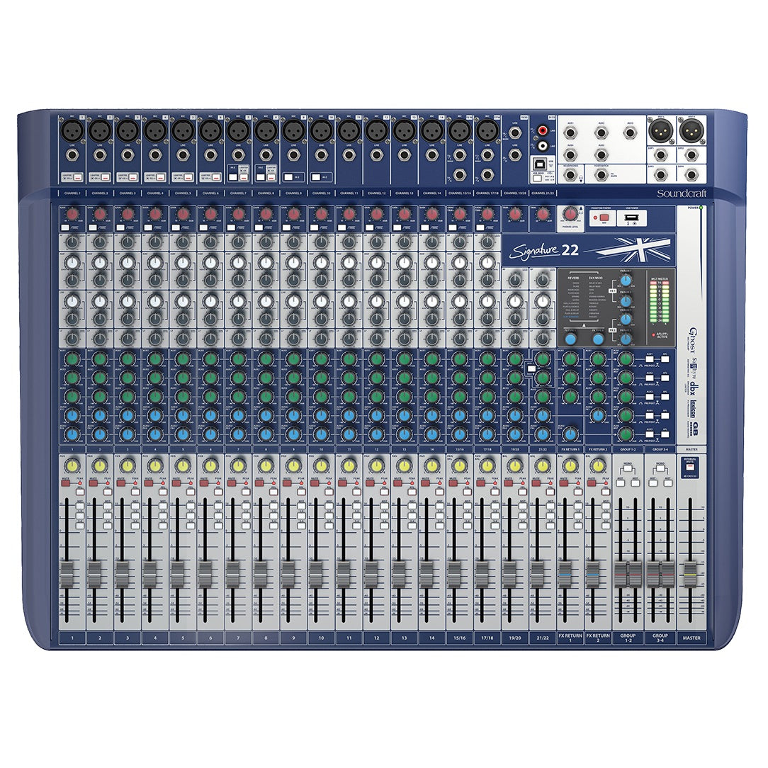 Consola 22 canales soundcraft