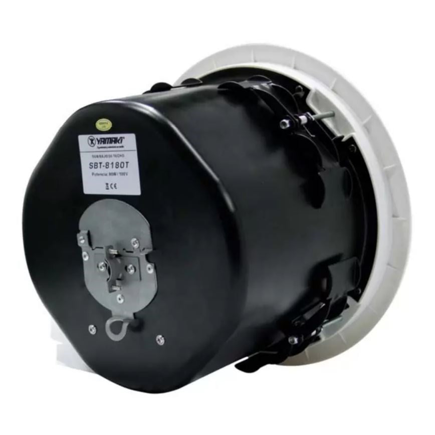 Subwoofer Yamaki SBT-8180TS techo Caja acústica Blanco 80W