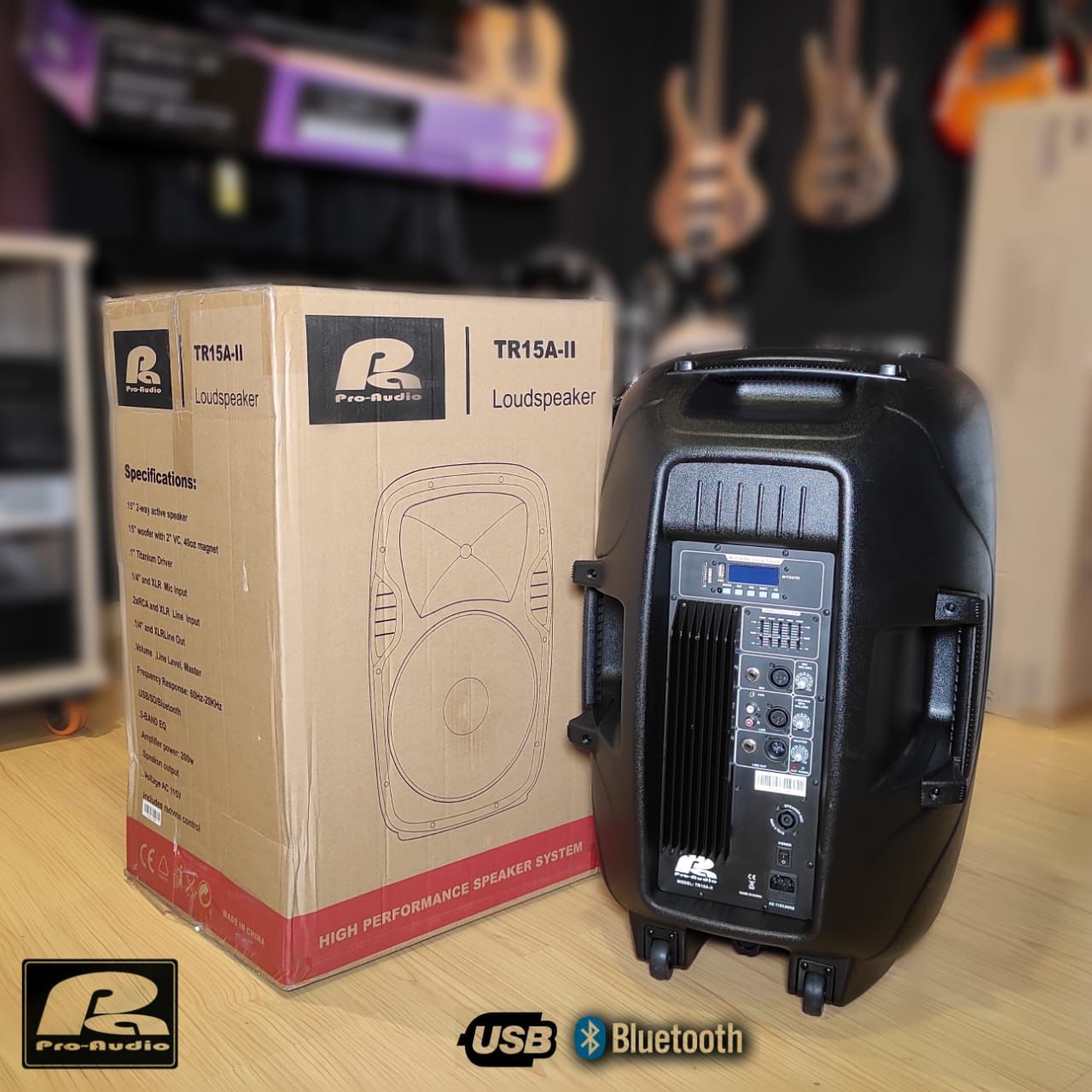 PA PRO AUDIO TR15AII CABINA ACTIVA DE 15'' 200W RMS
