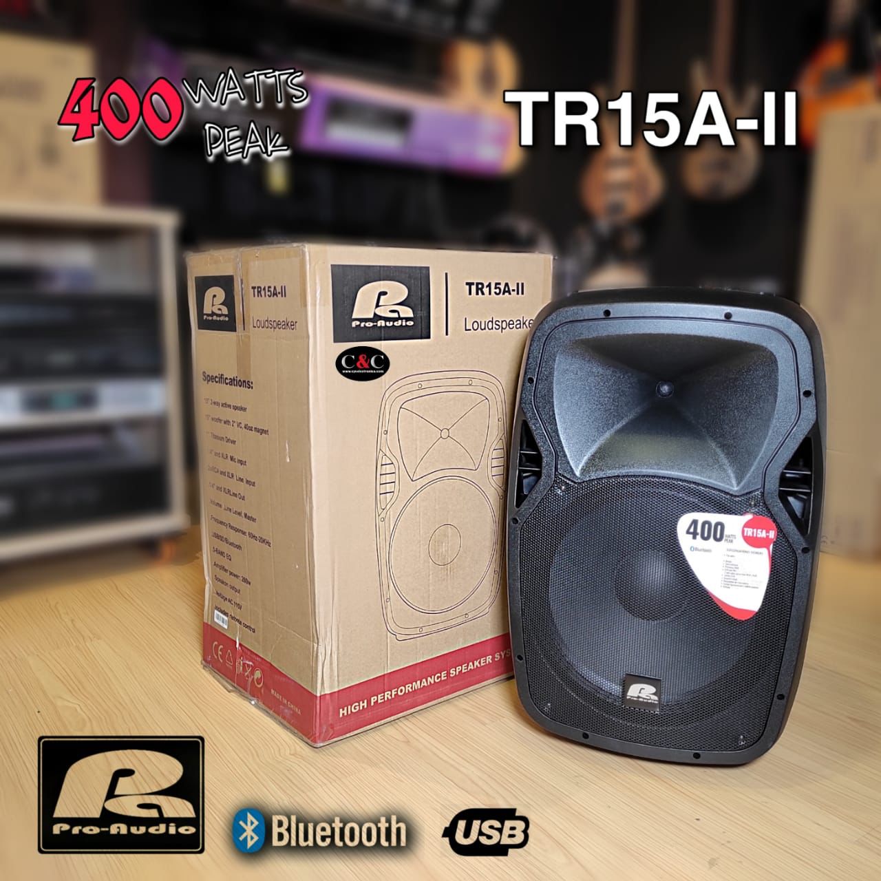 PA PRO AUDIO TR15AII CABINA ACTIVA DE 15'' 200W RMS