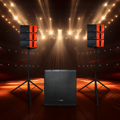 TUMAN TU6618BT SISTEMA PA KARAOKE BAJO 18" 2.1 CANALES