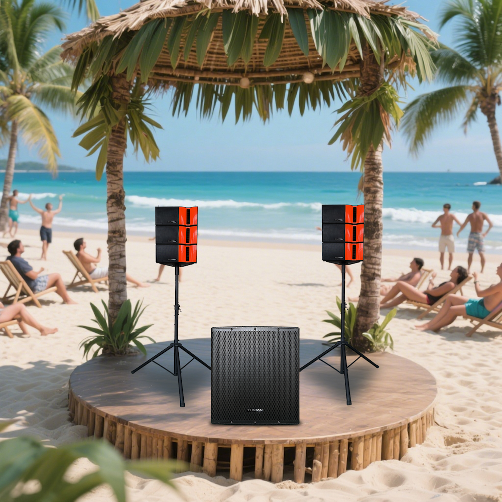 TUMAN TU6618BT SISTEMA PA KARAOKE BAJO 18" 2.1 CANALES