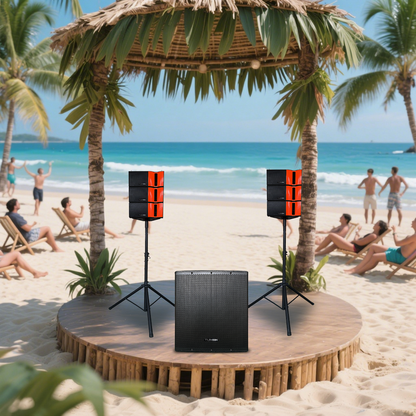 TUMAN TU6618BT SISTEMA PA KARAOKE BAJO 18" 2.1 CANALES