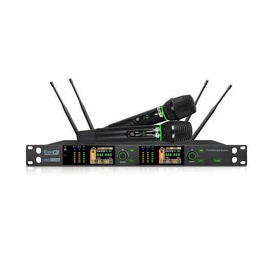 PRO DJ UHV922M MICROFONO DOBLE INALAMBRICO DE LARGO ALCANCE 150M