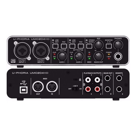 BEHRINGER UMC204HD INTERFAZ DE AUDIO