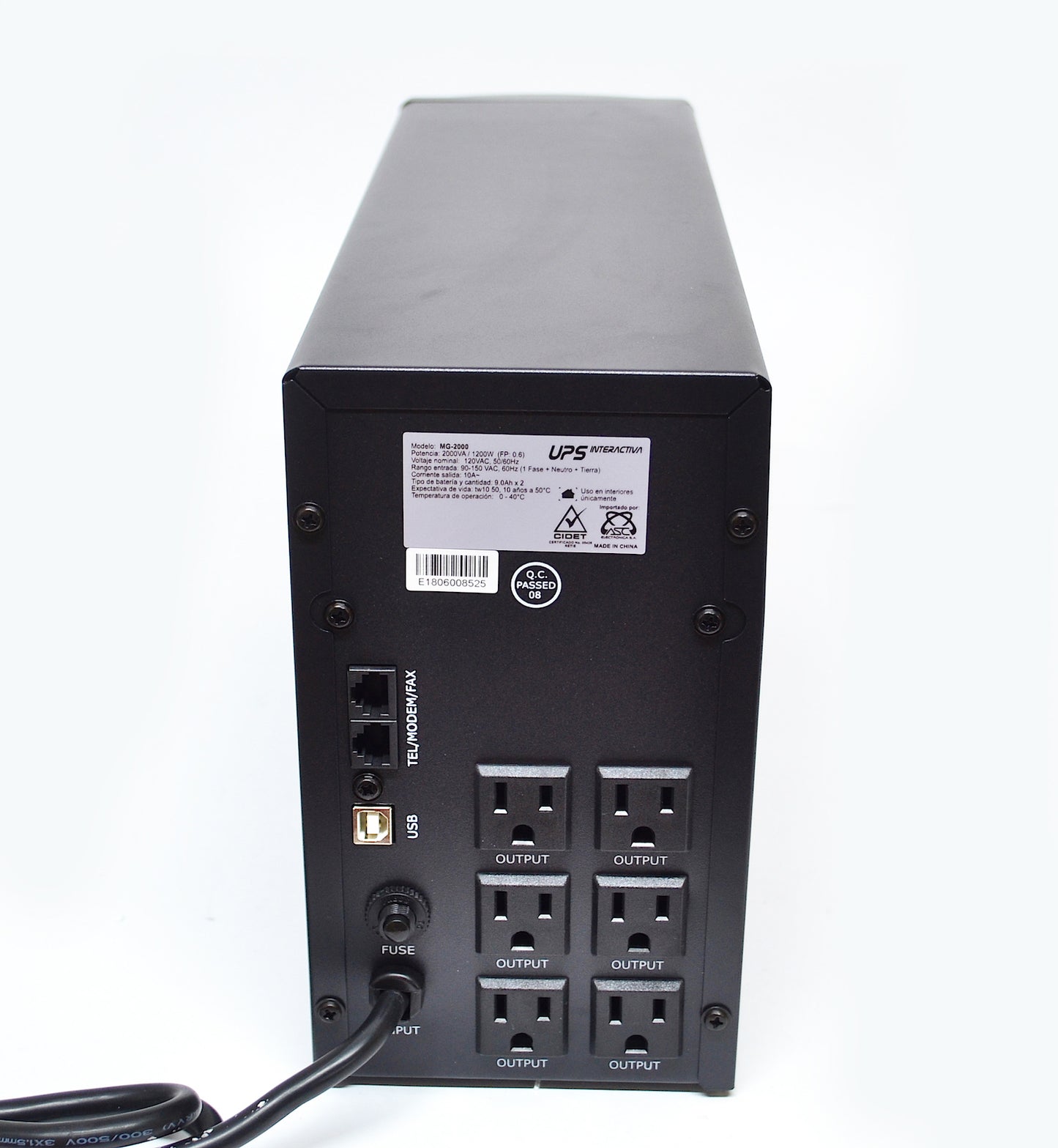MAGOM MG2000 UPS INTERACTIVA