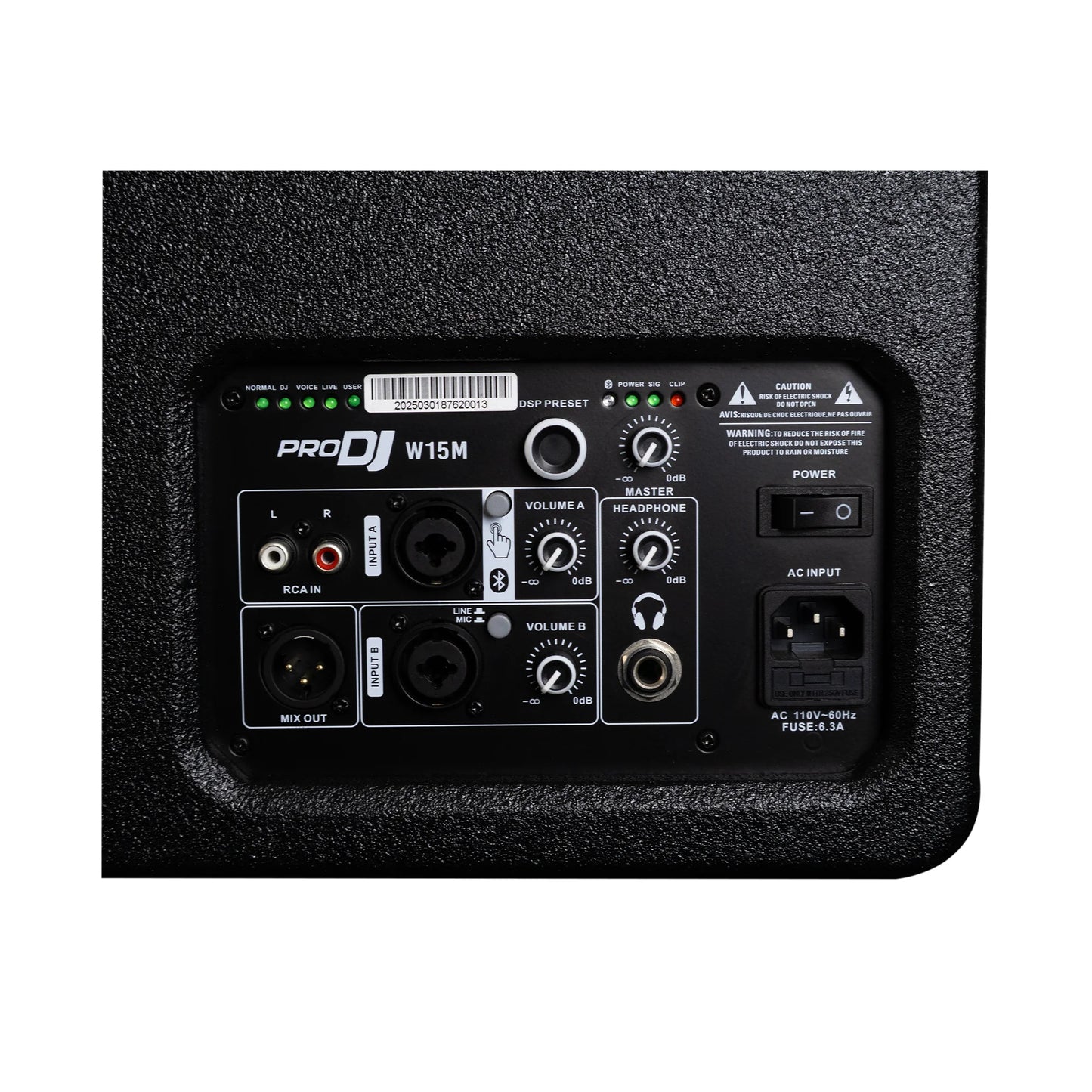 PRO DJ W15M MONITOR DE PISO DE 15”