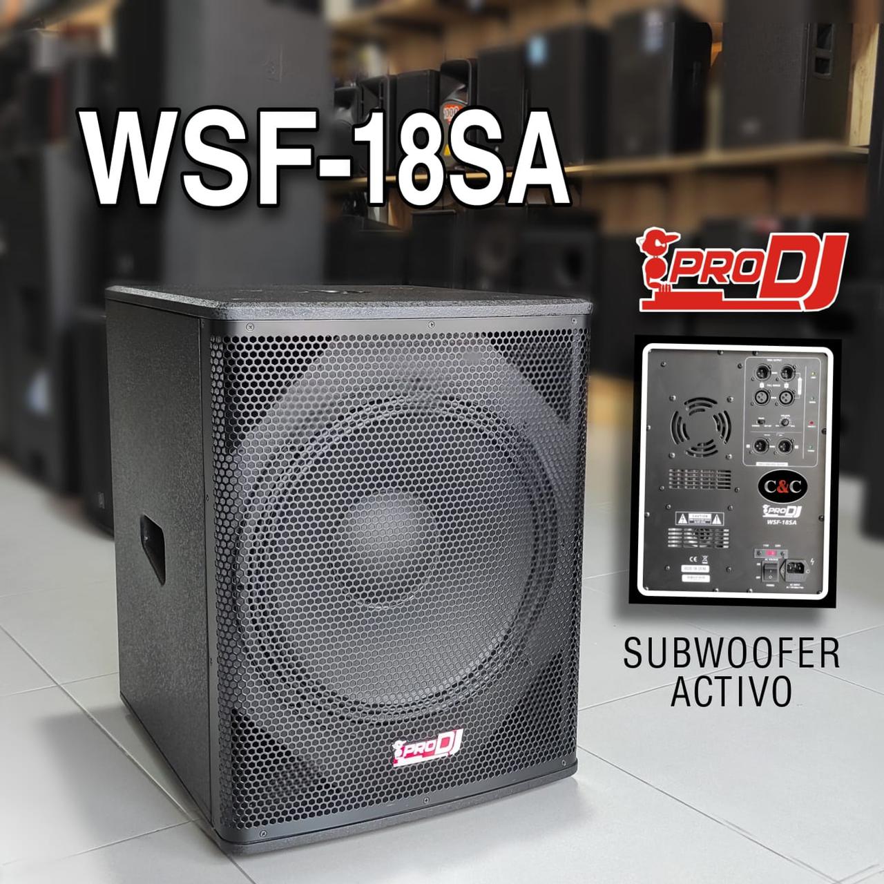PRODJ WSF18SA BAJO ACTIVO DE 18 PULGADAS