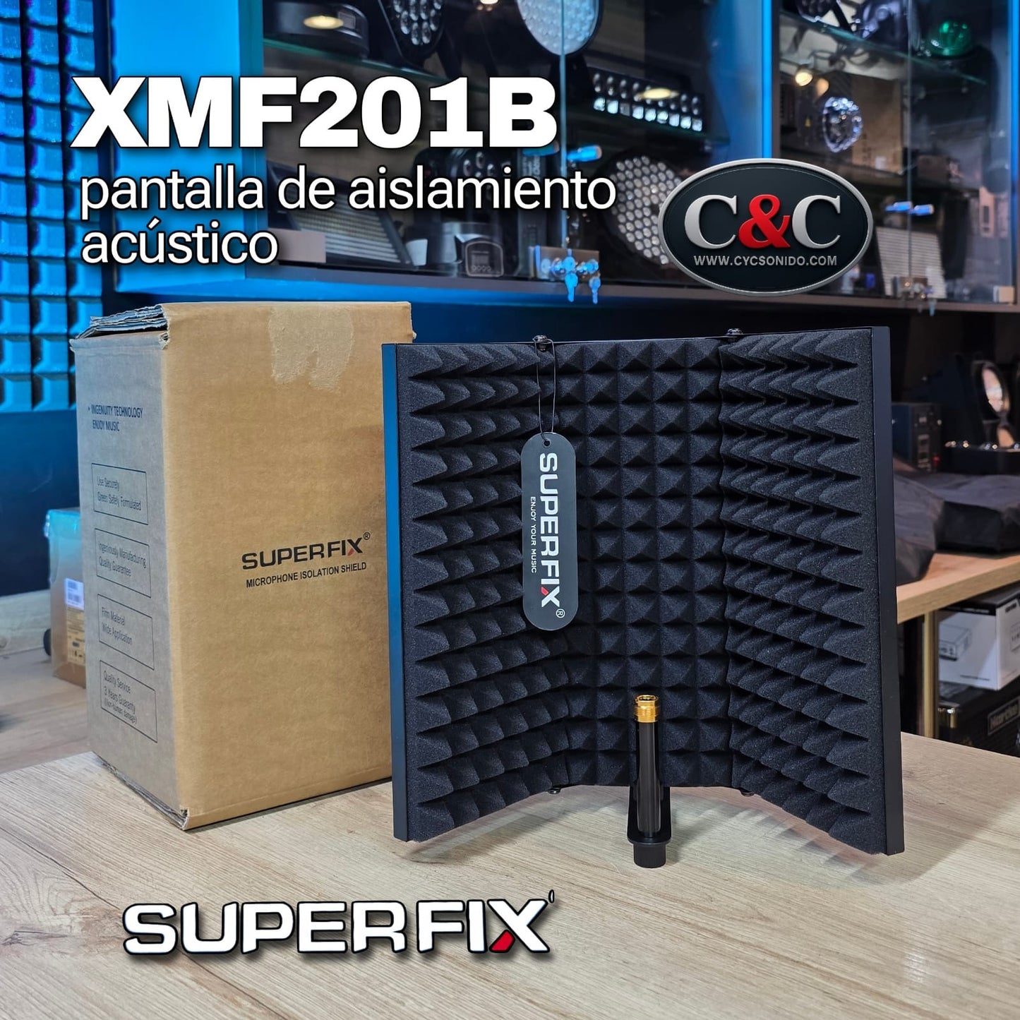 SUPERFIX XMF201B PANTALLA ACÚSTICA PARA ESTUDIO