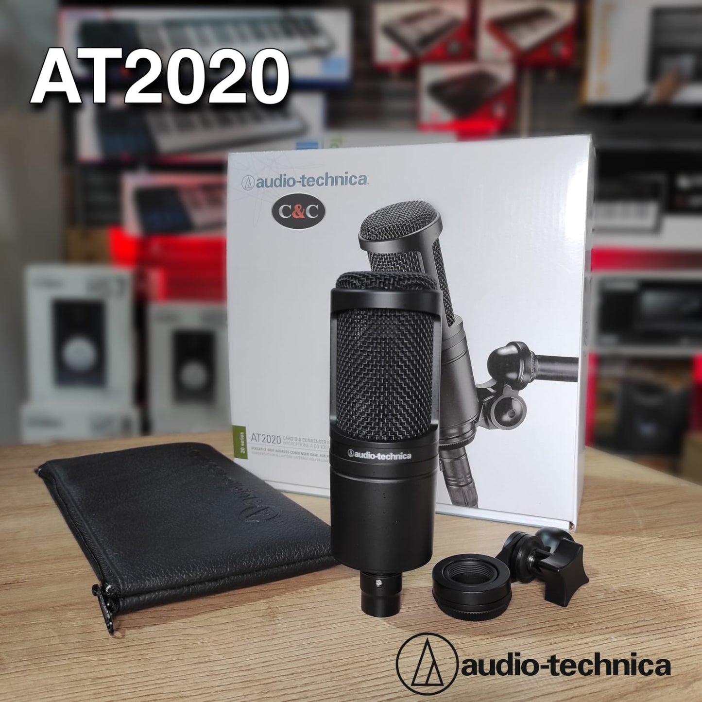 AUDIOTECHNICA AT2020 MICROFONO CONDENSADOR PARA ESTUDIO