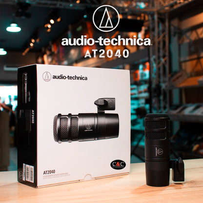 AUDIOTECHNICA AT2040 MICROFONO DINAMICO PARA PODCASTING