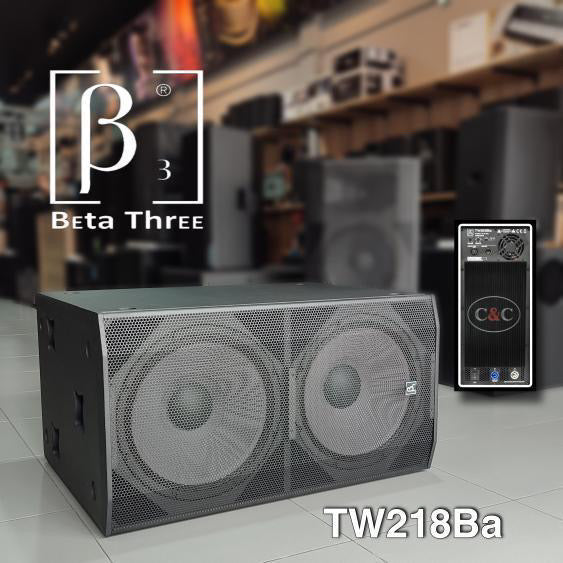 BETA 3 TW218BA BAJO ACTIVO DOBLE DE 18 PULGADAS