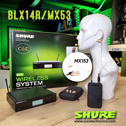 SHURE BLX14R/MX53 MICROFONO INALAMBRICO DE DIADEMA