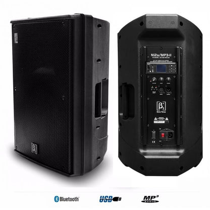 BETA 3  N12AMP3ii CABINA ACTIVA DE 12 PULGADAS CON USB Y BLUETOOTH