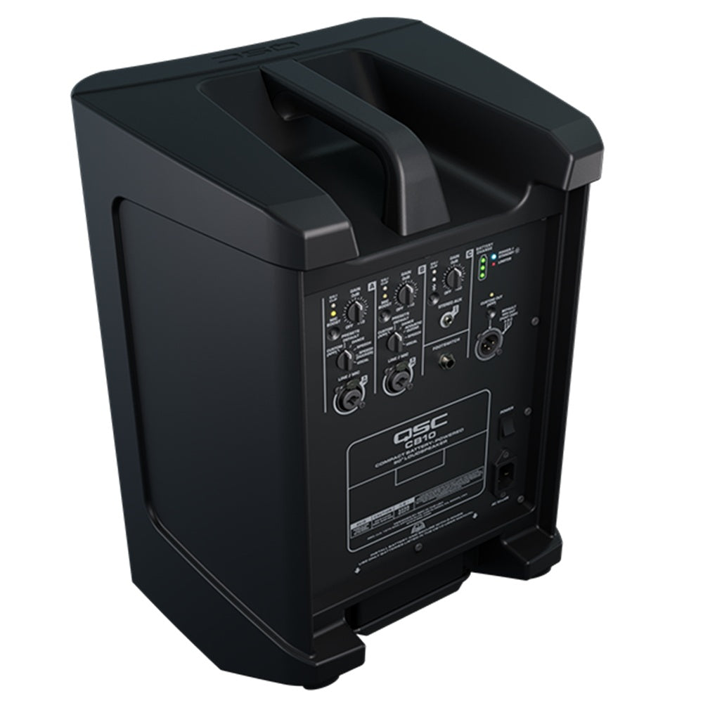 QSC CB10 SISTEMA DE ALTAVOZ COMPACTO DE 10'' BLUETOOTH ALIMENTADO POR BATERÍA