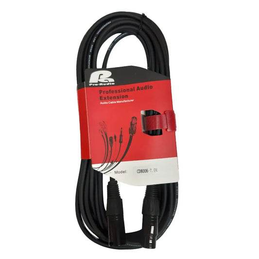 PA PRO AUDIO CD8006-7.5M CABLE XLR DE MICROFONO DE 7.5 METROS