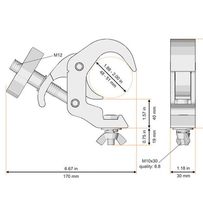 CLAMP PARA CABEZA MOVIL 5073