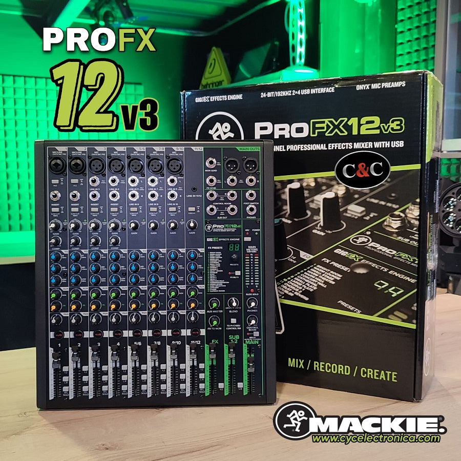 Mezclador MACKIE ProFX12v3